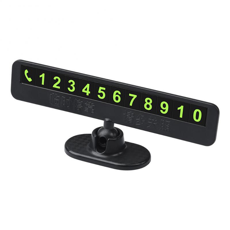 Auto Temporäre Parkkarte Telefonnummer Karte Platte Telefonnummer Parkplatz Stop Auto Zubehör Unterstützung Dropship