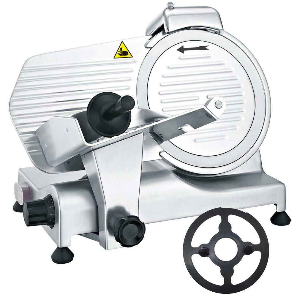 

Коммерческая электрическая мясорубка лезвие серебристое KIPROSTAR ломтик ветчины [вращающийся 250 мм] PRO-250YS-B серебряный