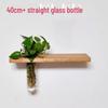 Solid Wood Wall-Mounted Flower Holder & Shelf - Decorative Vase for Plants & Water Culture