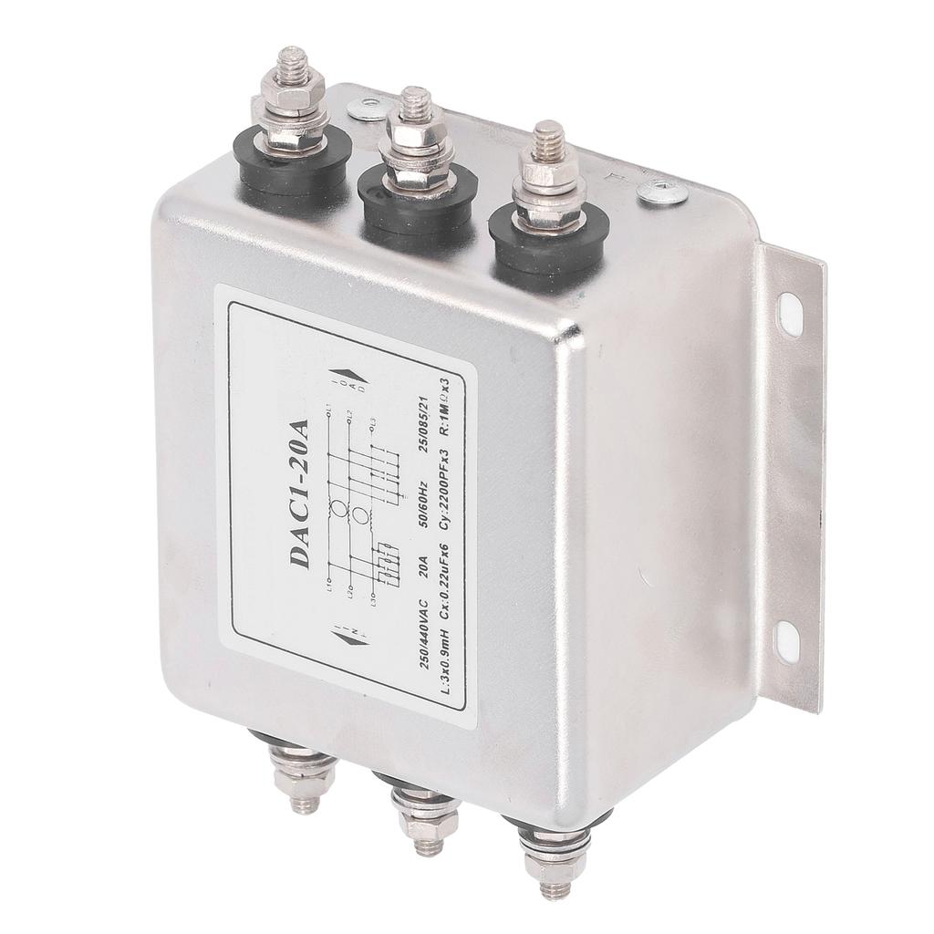 EMI Leistungsfilter 3 Phasen 3 Leiter Entstörung Rauschunterdrücker Leistungs-EMI-Filter AC250V 440V 50 60Hz