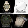 POEDAGAR Luxury Original Man Wristwatch Waterproof Luminous Date Week Quartz Men's Watches High Quality Casual Leather Men Watch