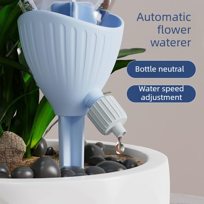 New Lazy Plant Waterer Automatic Drip Irrigation Device Adjustable Flow Flower Pot Watering System for Home Garden