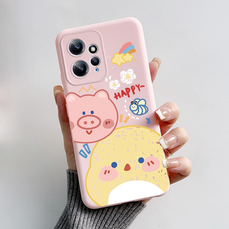 Case For Xiaomi Redmi Note 12 12S 4G 5G Patterned Full Protection Soft Silicone Stylish Cartoon Cover For Redmi Note 12 S Funda