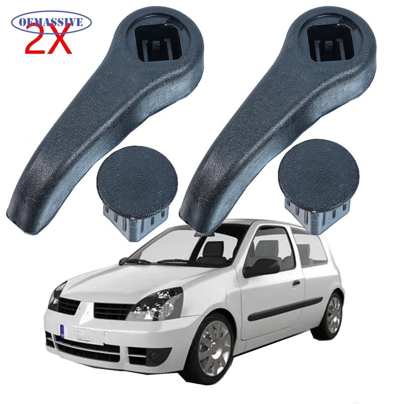 

2Pcs For Renault Clio MK2 Twingo MK1 Seat Base Adjuster Handle Lever Set Left Right Black Plastic Parts 7701470827 7701205708