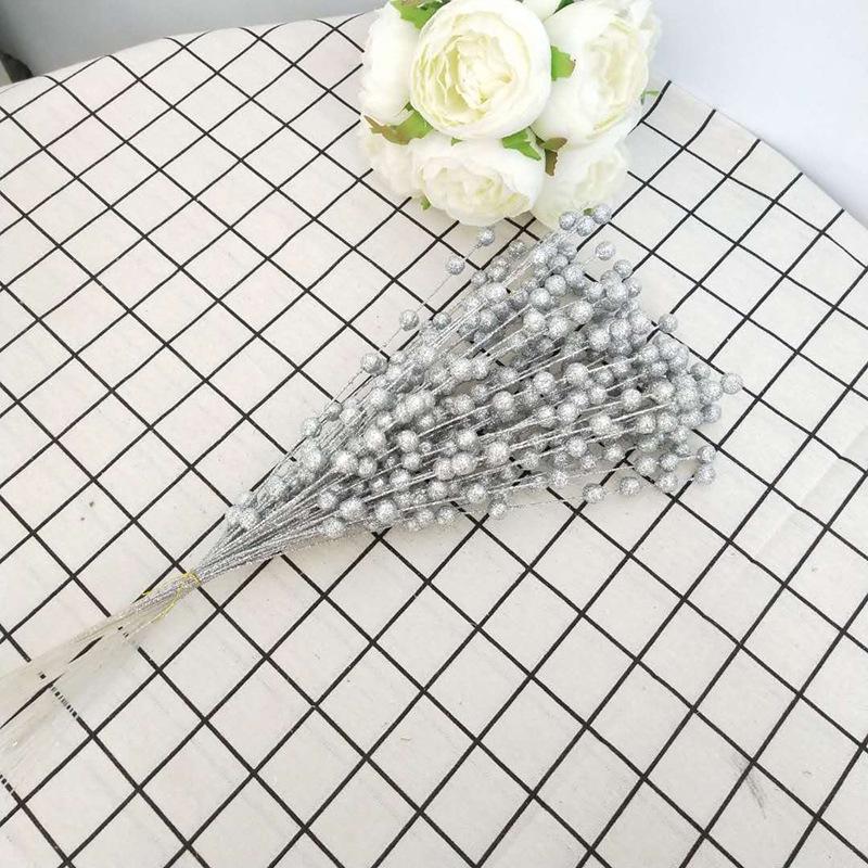 Simulated Gold Powder Wheat Ear Flower Family Home Atmosphere Venue Decoration Utensils High Imitation Green Plants