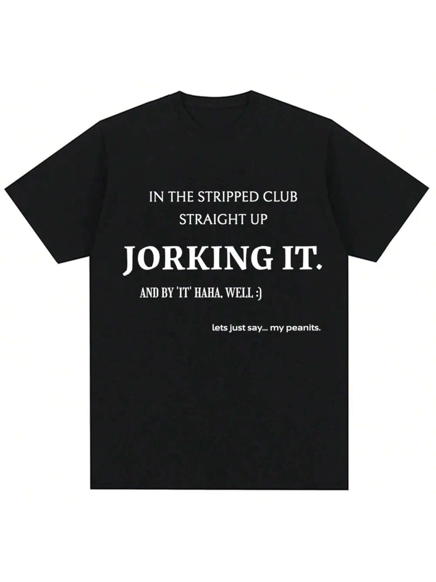 Funny Jorking It Letter Print T Shirt Novelty Humor Creativity Wo T-Shirts Casual T-Shirt Streetwear S разноцветный