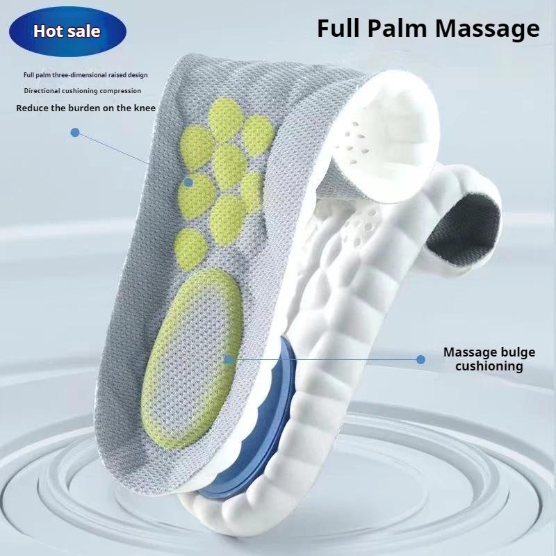 Running Sports Insole Super Soft Insoles for Shoes Men Feet Memory Foam Shock Absorption Shoe Sole Plantar Fasciitis Shoes Pads