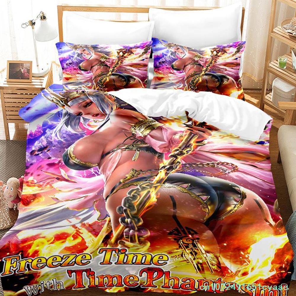 Schwarzer Beschwörer Bettwäscheset Einzelbett Twin Full Queen King Size Bettwäscheset Erwachsener Kind Schlafzimmer Bettbezug Sets Anime Parure De Lit Bett