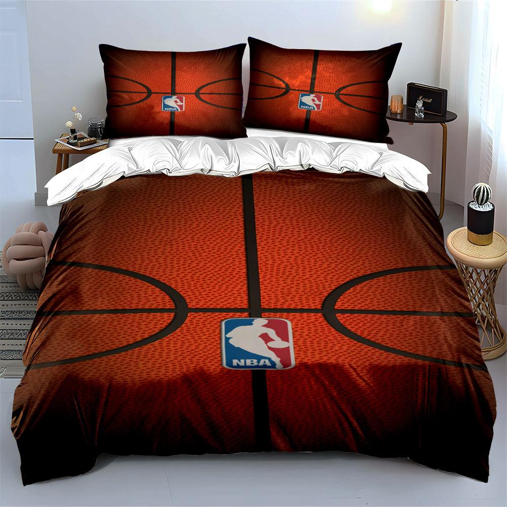 Basketball texture and logo. Bedding sets Duvet cover sets Duvet covers Pillowcases(1*Duvet Cover 2*Pillowcases without duvet insert)