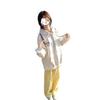 American retro color dot baby elephant embroidered hooded sweater women's velvet thickened design niche coat