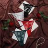 Women's Panties Heart Rhinestone Jacquard Low Waist Lace Translucent Flower Underpants Ventilate Underwear Super Comfortable