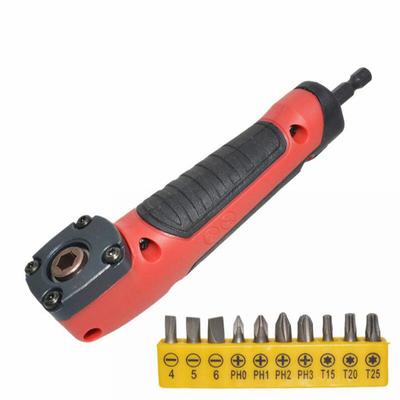 90 Degree Right Angle Drilling Shank Extension Adapter Magnetic Screwdriver 1/4 Inch Hex Drill Bits Socket Holder
