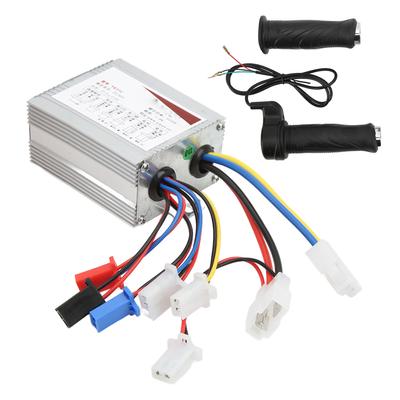 36V 500W Motor Brush Speed Controller with Twist Throttle Grip Aluminium Alloy for Electric Bike