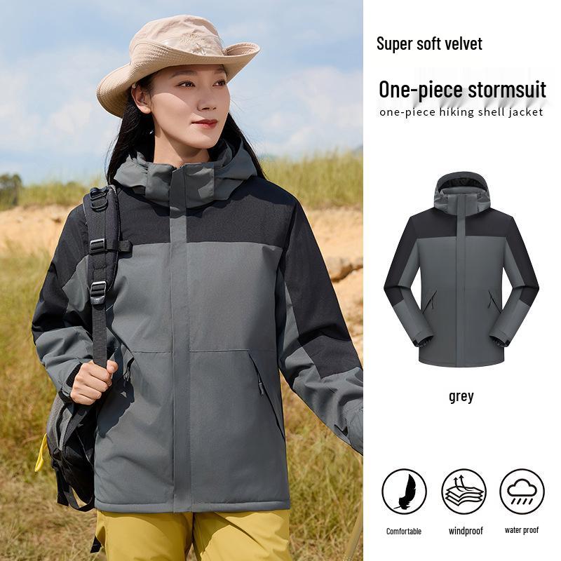 Men's Fleece-Lined Windbreaker: Custom Logo, Warm Work Jacket for Autumn/Winter