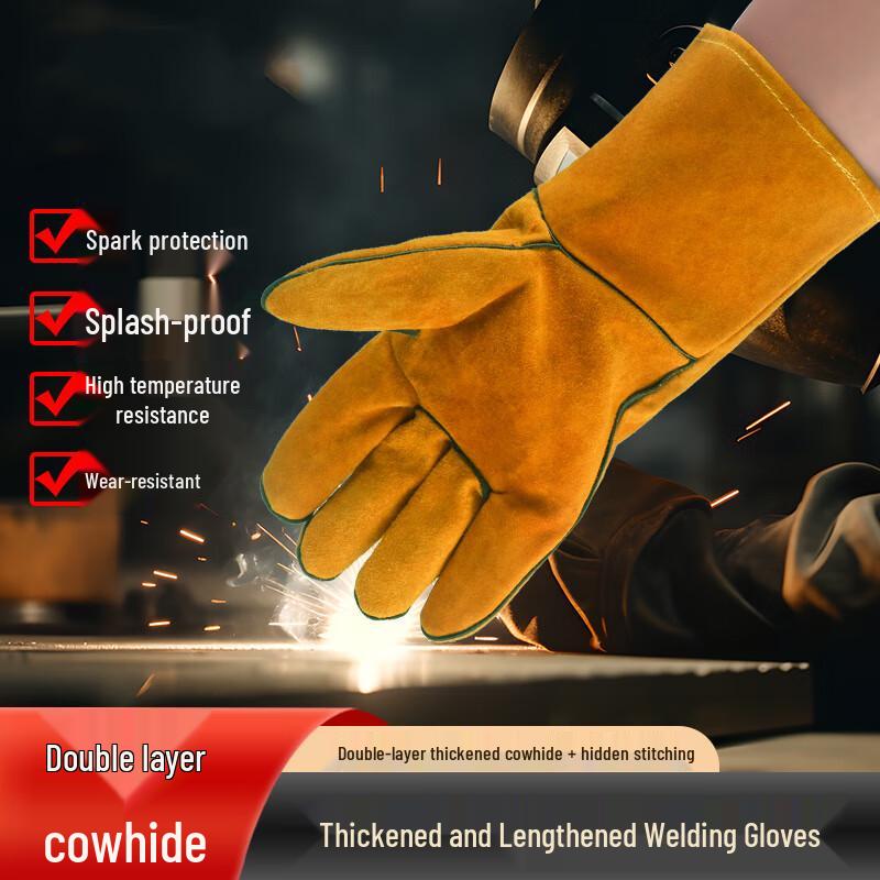Maihanxin Heavy-Duty Cowhide Welding Gloves L