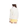 Adidas Originals Zip Stripe Logo Print Jacket Women Outerwear Off-White IT9875