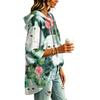 Damen Christmas Print Pullover mit Kapuze und Dreiviertelärm