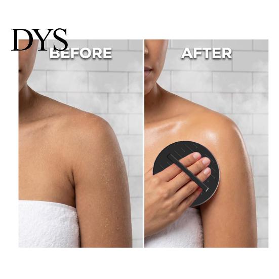 Strumento Esfoliante Ergonomico per Doccia con Guanti Esfolianti con Cinturini per Dita, Morbido Spazzola da Bagno in Gomma PET per Esfoliare la Pelle, Pulizia Profonda e Cellule Morte