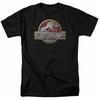 26 Jurassic Park Logo T Shirt Mens Licensed Dinosaur Movie Tee T Rex Black Unisex T-Shirt