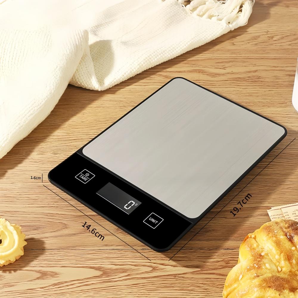 

Electronic Kitchen Scale LED Display Accurate Weighing Waterproof Panel Food Scale Professional Quality Home Baking Tool 10Kg/1g