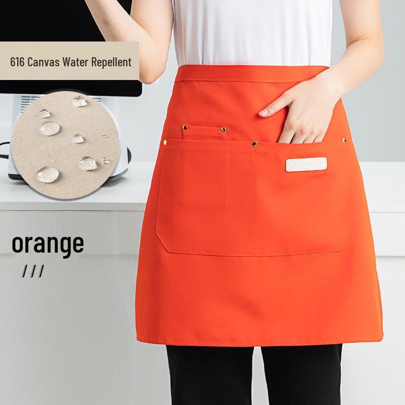 

Waterproof Canvas Half-Body Apron for Waiters, Chefs, and Cafes