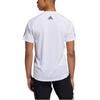 Adidas T Shirts Men's White Crew Neck Moderate Straight Fit GL8919