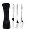 Zipper Tableware Bag with Storage Bag Cutlery Bag Portable Tableware Set  Home/Camping