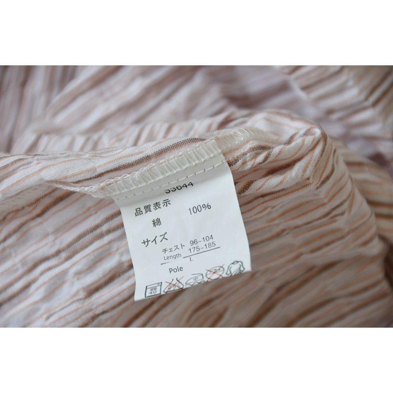 Export Men Summer Pure Cotton Wrinkle Cotton Short Sleeve Pants Pajamas Thin Suit Breathable Home Clothing Air Conditioning Clothes