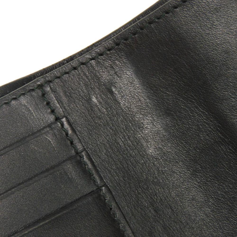 Used 12695 Small Vertical Trifold Wallet 107.55GS97 7942 Calfskin Black Repeat Anagram Pink Women's from Japan AUTHENTIC