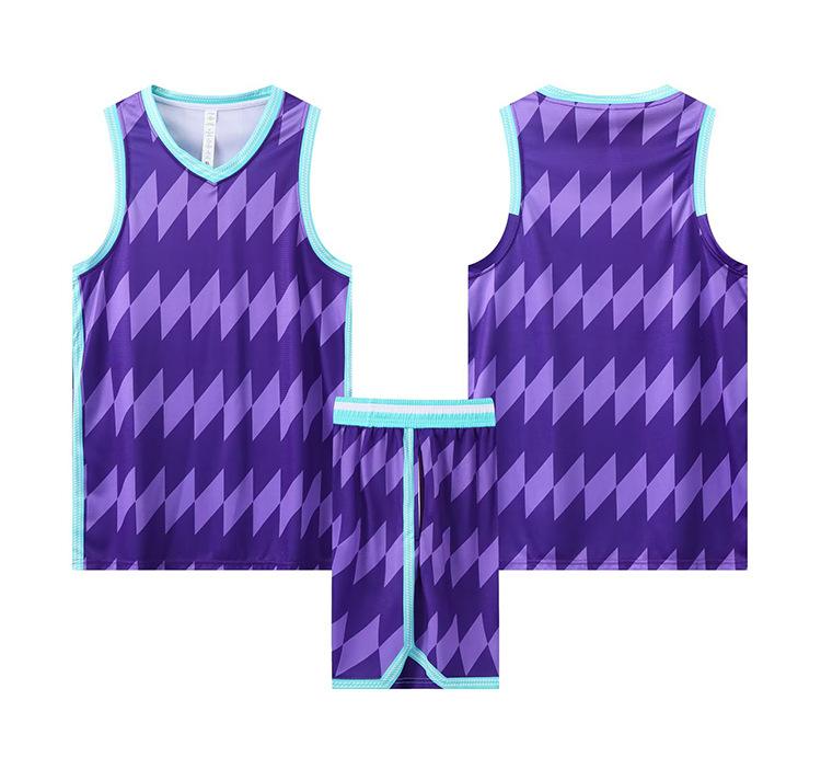 Basketball Suit Sports Men'S Vest Basketball Suit Youth Children Primary School Students Training Suit Digital Printing