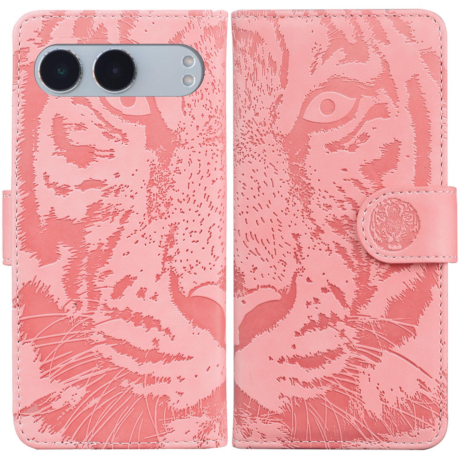 

For OnePlus Nord 4 Case Tiger Imprint Leather Wallet Phone Cover B