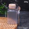 Multipurpose Bath Salt Bottle Frosted ABS Empty Bath Salts Jars With Soft Cork Stainless Steel Spoon