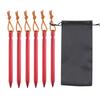 18cm Reflective Aluminum Alloy Tent Stakes Set with Storage Bag