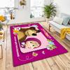 Russian animation Masha and the Bear Fairy Tale Cartoon Carpet Soft Home Living Room Bedroom Door Mat Outdoor Picnic Ground Mat rug T6