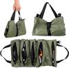 1pc Heavy-Duty Roll-Up Tool Bag for Professionals, Multi-Pocket Oxford Fabric Organizer for Mechanics, Electricians, Plumbers