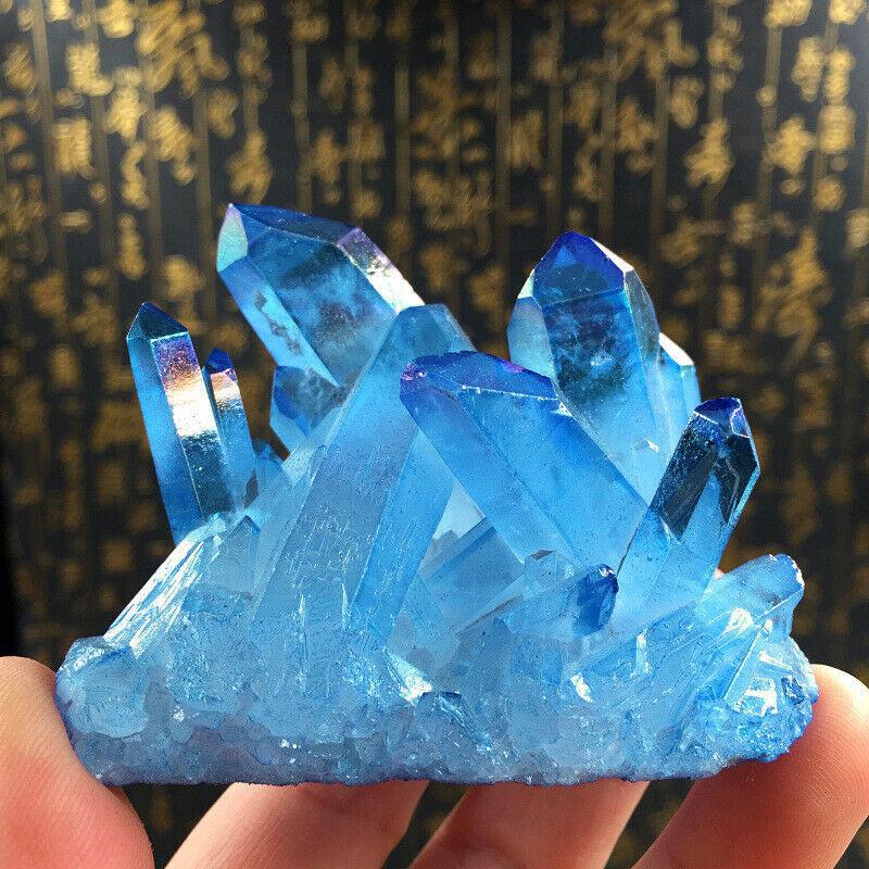 

Синий Кристалл Натуральный Кварц Цитрин Кластер Минеральный Образец Целительный Домашний Декор