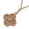 Van Cleef & Arpels Sweet Alhambra Necklace K18 Pink Gold Clover 3g Women Used