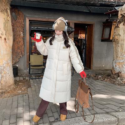Winter Lang Knie Dick Winter Neu Koreanische Version Locker Baumwollgepolsterte Jacke Brot Kleidung