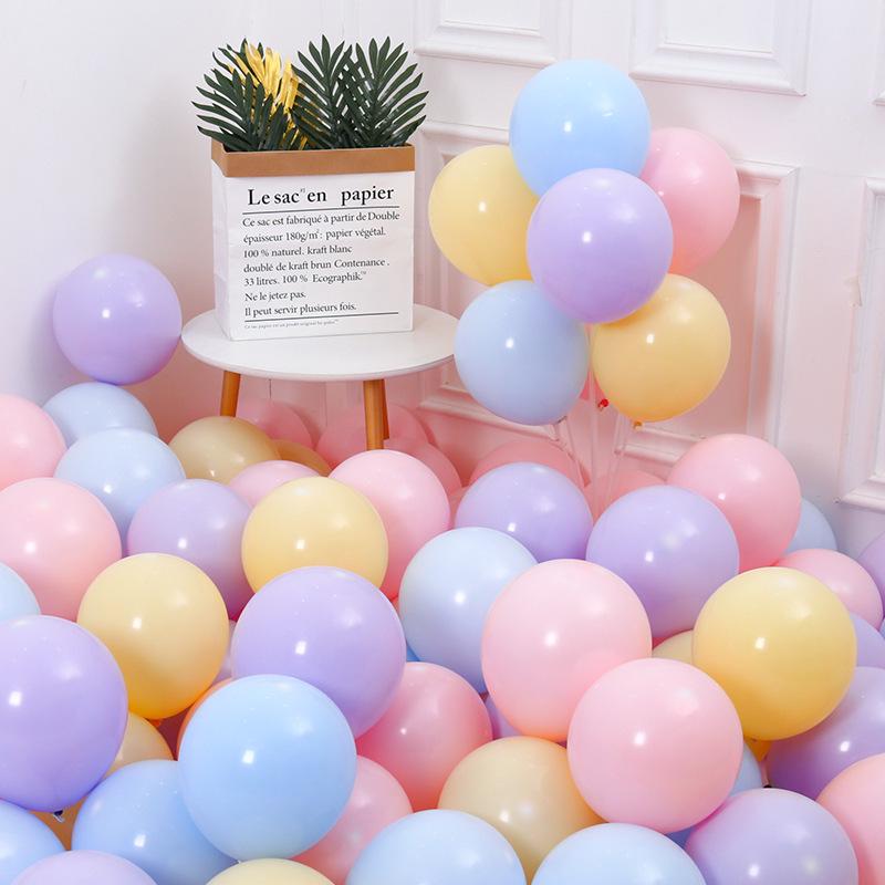 Colorful Macaron Balloons - 5" 10" 12" 18" for Birthday & Wedding Decorations