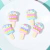 1-5pcs Mini Dollhouse Miniature Pretend Toy Mini Soft Ice Cream Cups Spoon Bar Ice-lolly Simulation Food For Dolls Accessories