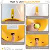 Automatic Ball Launcher for Dogs 10-30ft Adjustable Distance Motion Sensor Safety 2000mAh Battery for Small Medium Pets