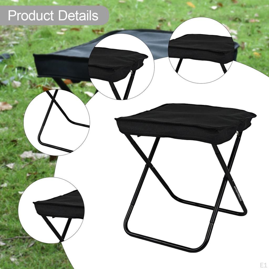 Camping Folding Stool Compact Oxford Cloth Chair for Outdoor Activities