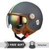 Men Women Retro Semi-open Helmets DOT ECE Open Face Helmets Motorcycle Accessories Cascos Para Motos 3/4 Open Half Helmet