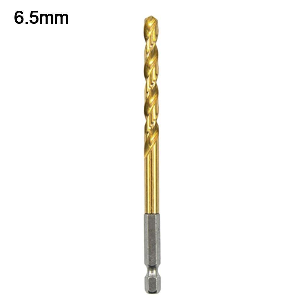 

Hexagonal Handle Electric Drill Titanium Plated Drill Bit New Power Accessory 6.5mm