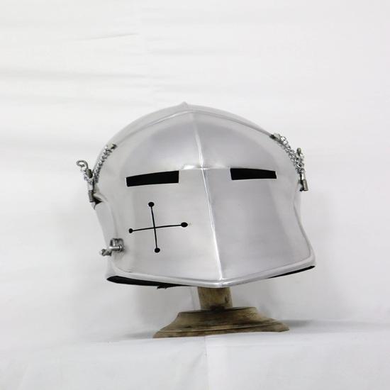 Medieval Barbuta Helmet Knight Templar Crusader Armor Comfortable for LARP Cosplay Best Gift