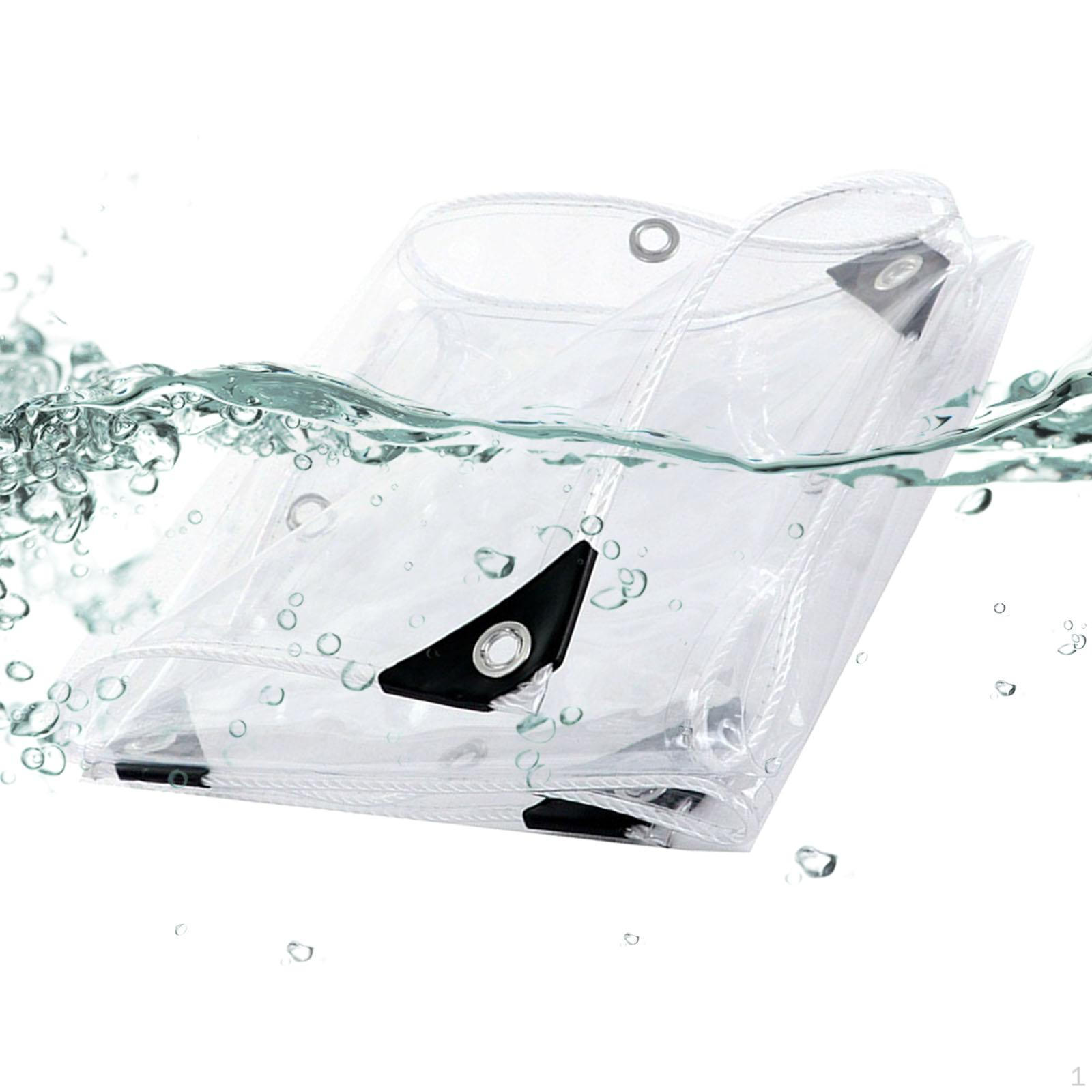 

Clear Tarp with Grommets 3.28x6.56 ft for Patio Winterizing Greenhouse Porch