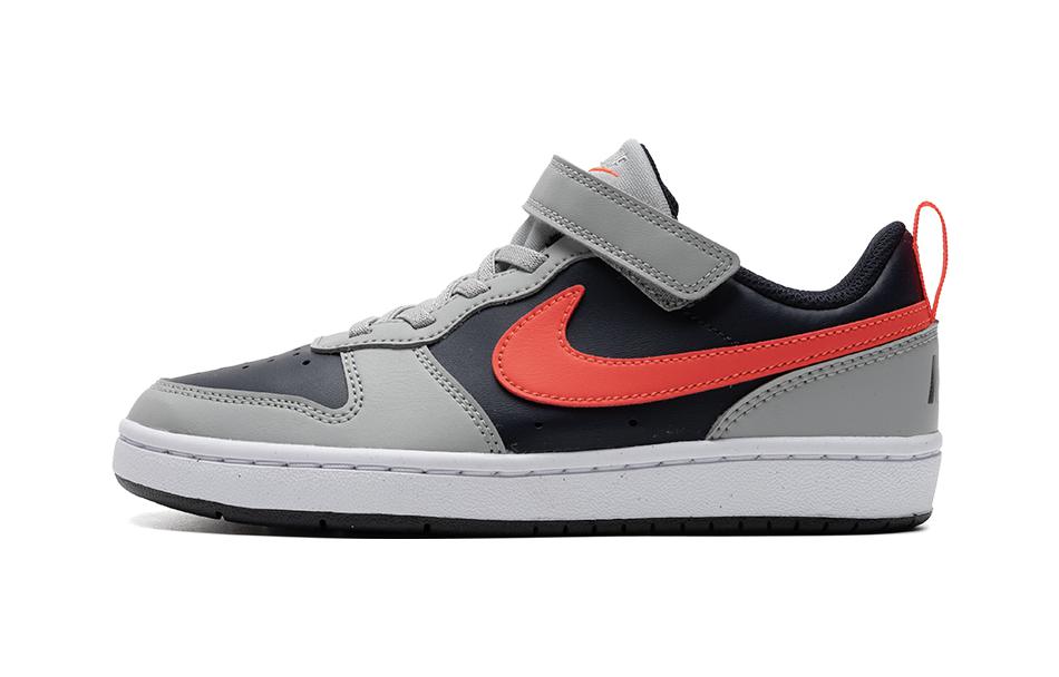 Nike Court Borough Low Recraft PS  Light Smoke Bright Crimson  DV5457-003 33.5