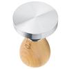 58mm Stainless Steel Flat Coffee Tamper Powder Pressed Hammer with Height   Wooden Handle