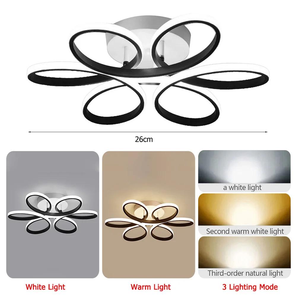 

Современный светодиодный потолочный светильник в виде цветка, скандинавское домашнее освещение, 12 Вт, накладной светильник для спальни, гостиной, коридора, потолочный светильник Warm Light