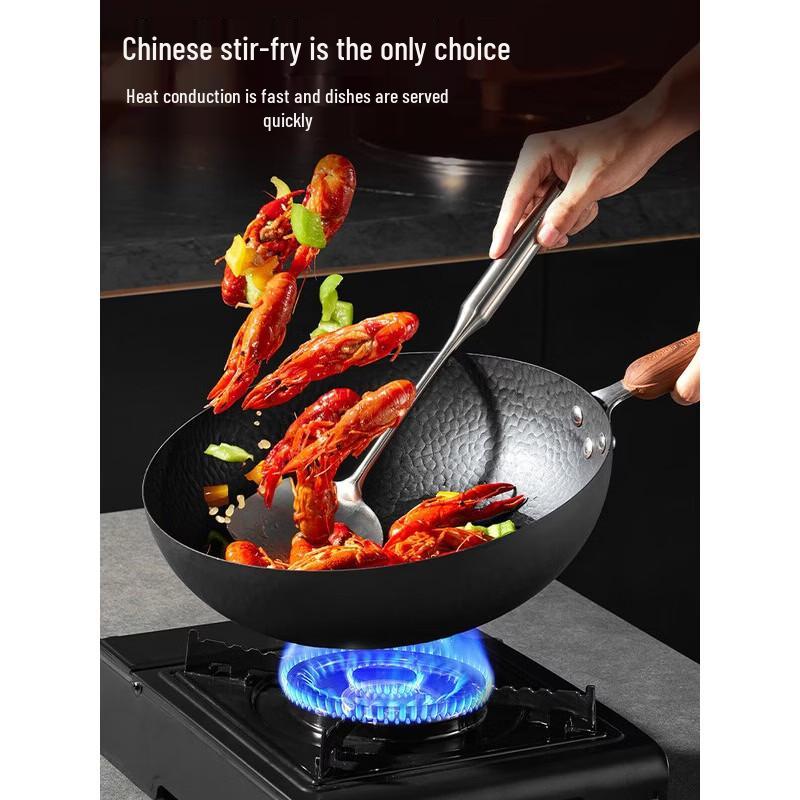 COOKER KING 30cm Titanium Iron Wok